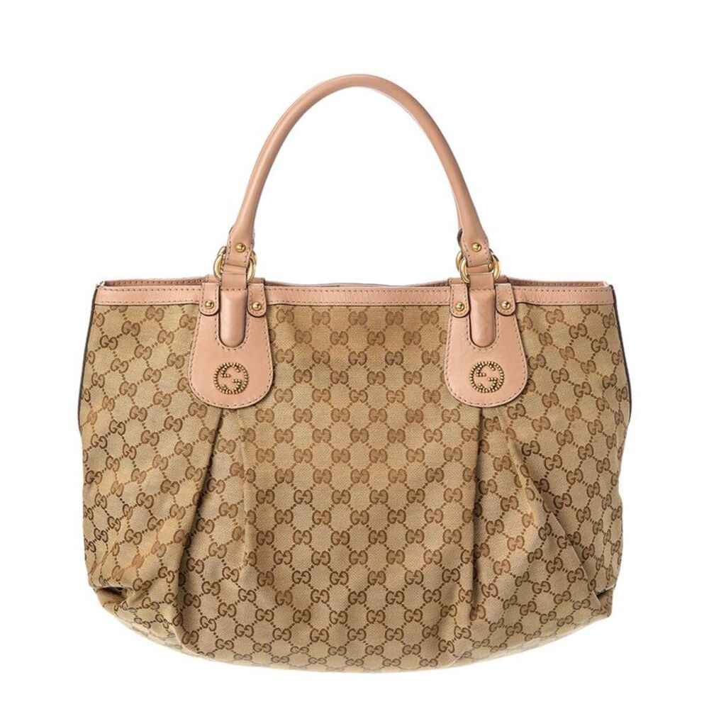 Gucci Beige Canvas Scarlett Tote (Authentic Pre-Loved)